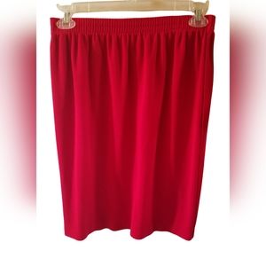 Ecco Petites Red Pencil Skirt NWOT Size Large
